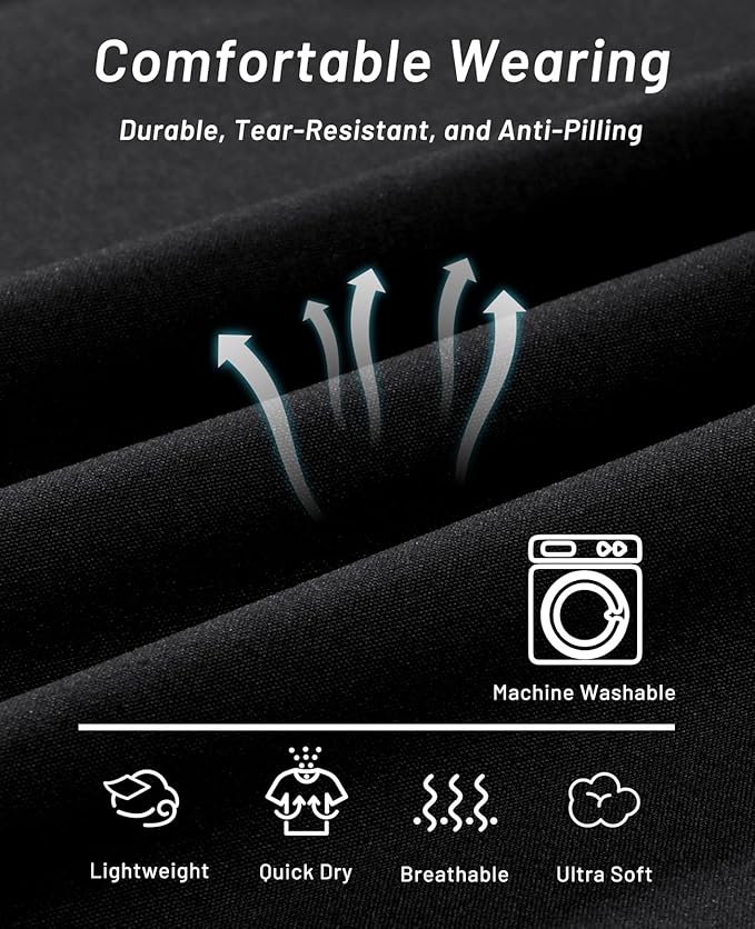 MIER Men's Quick Dry Running Shorts with Zipper Pocket, Elastic Waist Athletic Workout Exercise Fitness Shorts, 7 Inch