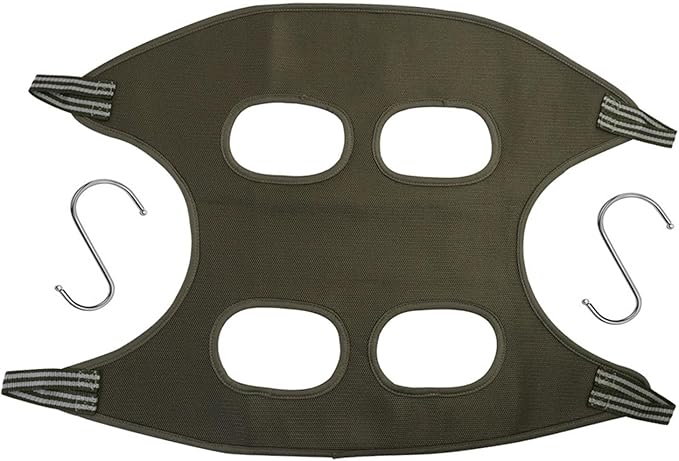 Grooming Hammock for Cleaning and Nail Clipping, Dark Green M