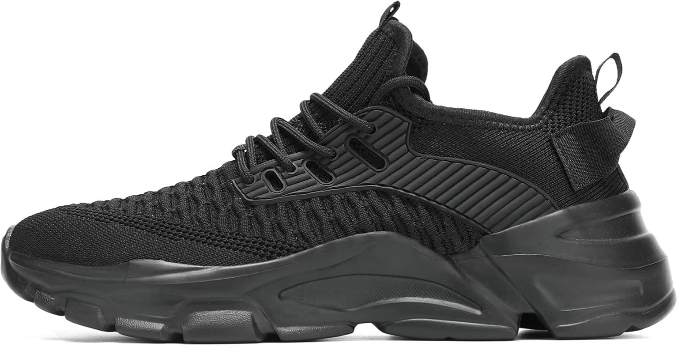 Men's Running Shoes, Non Slip, Breathable, Lightweight Fashion Sneakers, Slip Resistant Athletic Sports Walking Gym Work Shoes