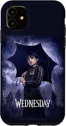 iPhone 11 Wednesday With Umbrella Nevermore Academy Photo Portrait Case