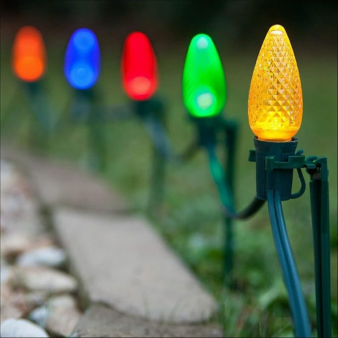 8" Above-Ground Christmas Light Stake (25 Pack)