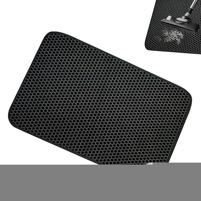 Cat pad, Waterproof Cat Mat, Double-Layer Sand Leakage cat Box, Non-Slip cat pad, Cat Mat, Double Layer Traps Mat for Pets