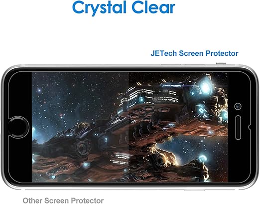 JETech Screen Protector for iPhone SE 3/2 (2022/2020 Edition), 4.7-Inch, Tempered Glass Film, 3-Pack