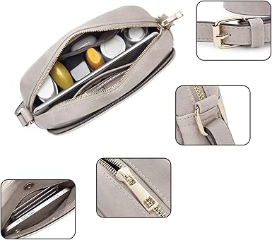 WESTBRONCO Crossbody Bag for Women Vegan Leather Wallet Purses Satchel Shoulder Bags Small Size