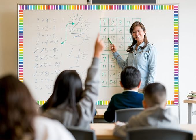 Teacher Created Resources Colorful Stripes Magnetic Border (TCR77563)