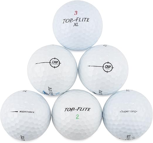 Top Flite 48 Recycled Golf Balls in Mesh Bag - 577412