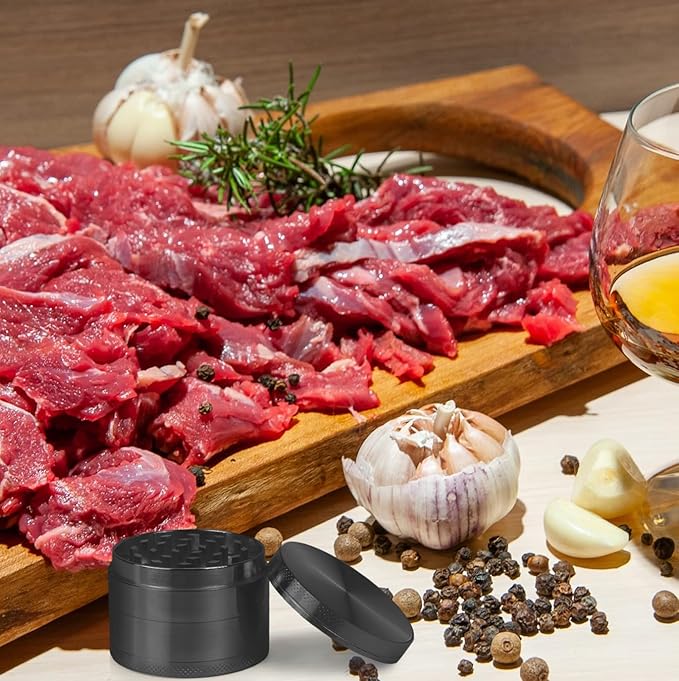 Spice Mills Grinder (Black, 2inch)