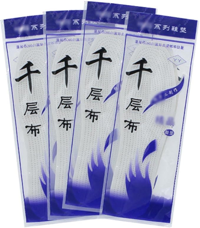 Cotton Insole in Summer, Sweat-Absorbing, Breathable, Mille-feuille Insole