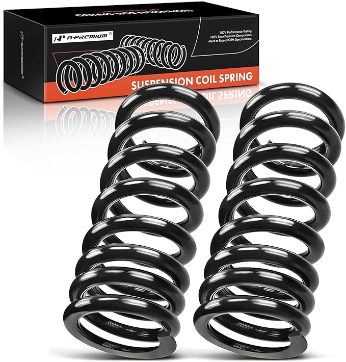 A-Premium 2Pcs Front Suspension Coil Spring Set Compatible with Chevrolet Tahoe C1500 C2500 GMC Yukon C1500 C2500 4.3L 5.0L 5.7L 6.5L, Driver and Passenger Side