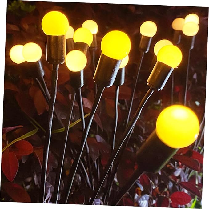 Solar-Powered Landscape Lamp 8-led Garden Lights No Wiring Needed Auto-onOff for Yard Garden Park Decorations