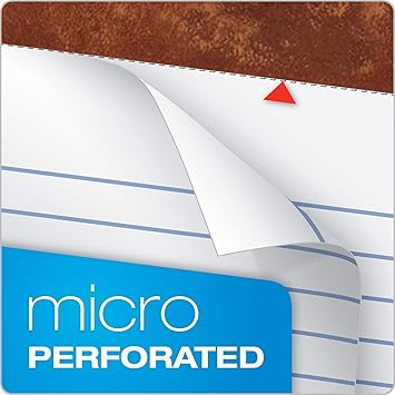 TOPS The Legal Pad Legal Pad, 8-12 x 11-34 Inches, Perforated, White, LegalWide Rule, 50 Sheets per Pad, 3 Pads per Pack (75337)
