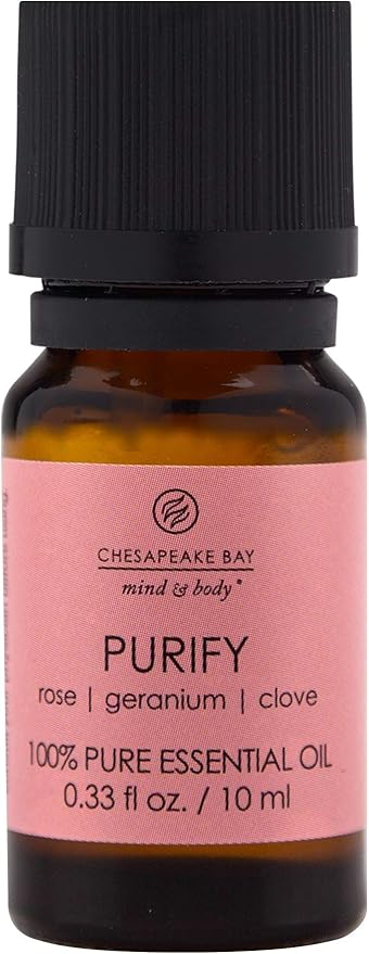 Chesapeake Bay Candle 100 Pure Essential Diffuser Oil, 10ml, Purify (Rose Geranium Clove)
