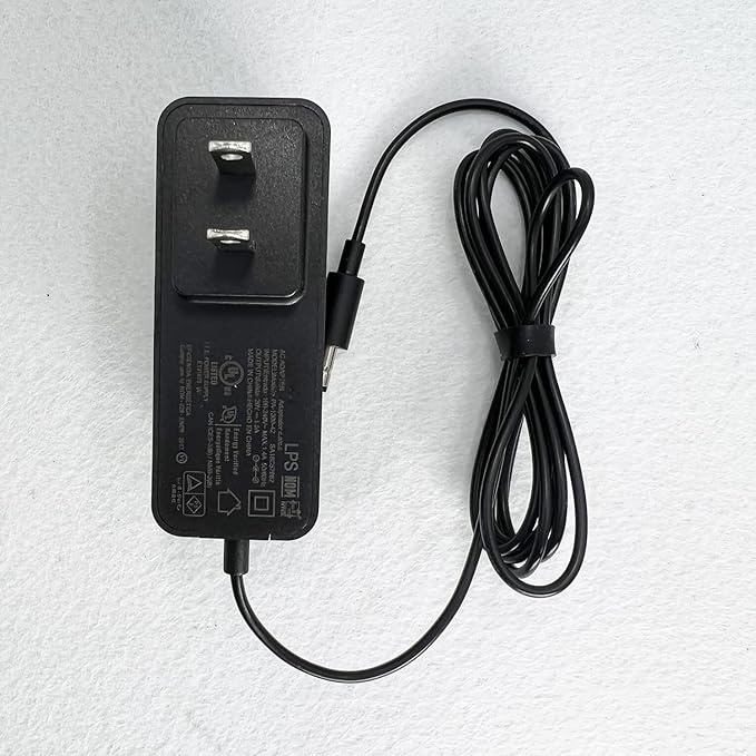 20V Replacement AC Power Supply Adapter Charger Cable 1.5A for Lenovo Smart Clock Lenovo Smart Display SA18C47124SA18C72851SA18C57982 AC Power Cord -Black