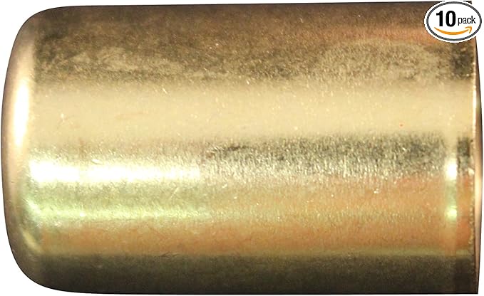 Milton 1654-4 1"" x .593"" ID Brass Ferrule", 19/32"" od"