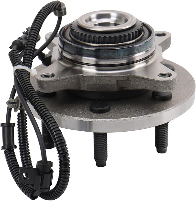 TRQ Front Left Right Wheel Hub Bearing Assembly Driver Passenger Side Compatible with 2011-2014 Ford Expedition 2010-2014 F-150 Lincoln Navigator