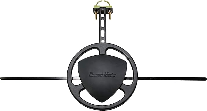 Channel Master Omni 50 - Omnidirectional Digital HDTV Antenna with 360 Degree Reception, Includes Mounting Bracket for Roof, Attic RV Installations, IndoorOutdoor (50 Mile Range)