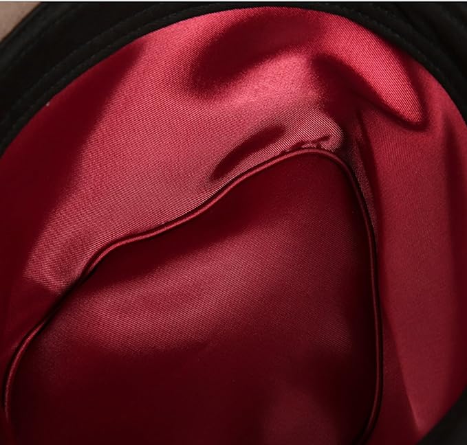 Home Prefer Men's Wool Felt Winter Hat Short Brim Fedora Hat