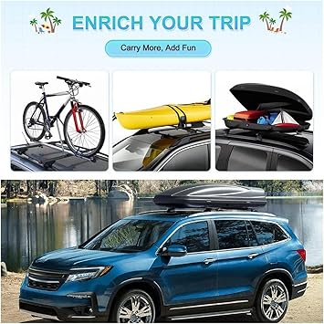 Roof Racks 1 Pair Vehicle Car Roof Mounting Rack Rail Bar Compatible with Toyota RAV4 2013-18 Aluminum Alloy Luggage Roof Rack Car with Side Rails