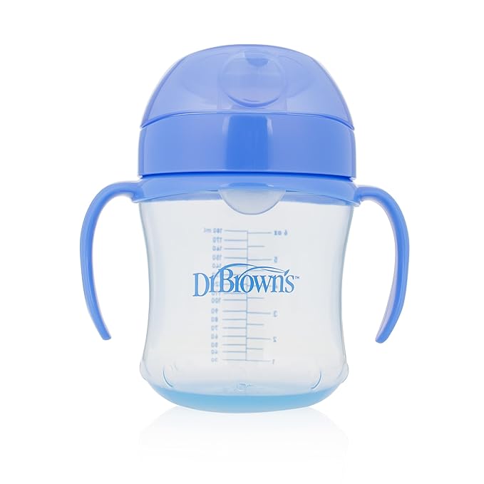 Dr. Brown's Soft-Spout Transition Cup, 6 oz (6m), Blue, Single