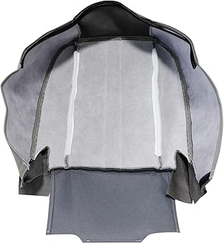 SecosAutoparts Driver or Passenger Side Bottom Replacement Cloth Seat Cover Gray Compatible with Chevy Express GMC Savana Van 2003 2004 2005 2006 2007 2008 2009 2010 2011 2012 2013 2014