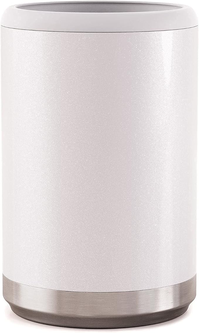 Maars Standard Can Cooler for Beer Soda Stainless Steel 12oz Beverage Sleeve, Double Wall Vacuum Insulated Drink Holder - Moonrock Glitter