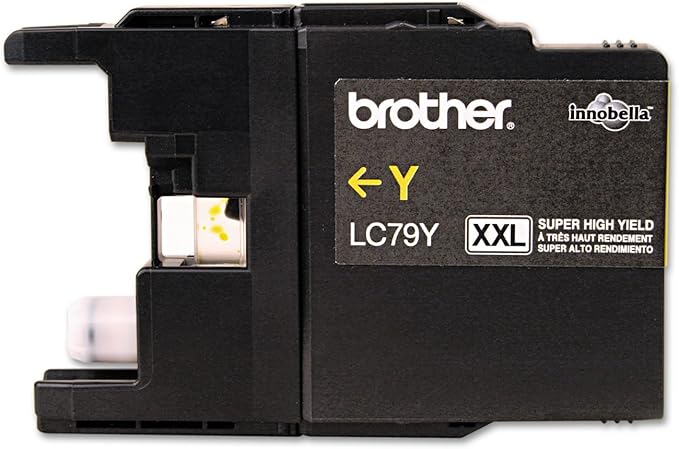 Brother Printer LC79Y Super High Yield (XXL) Yellow Cartridge Ink - Retail Packaging