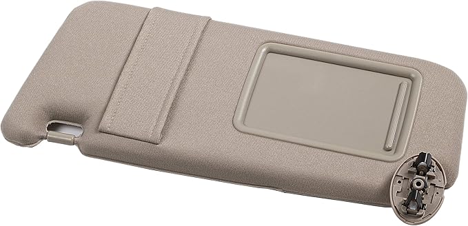 Ezzy Auto Beige Left Driver Side Sun Visor fit for Toyota Camry Without Sunroof 2007 2008 2009 2010 2011