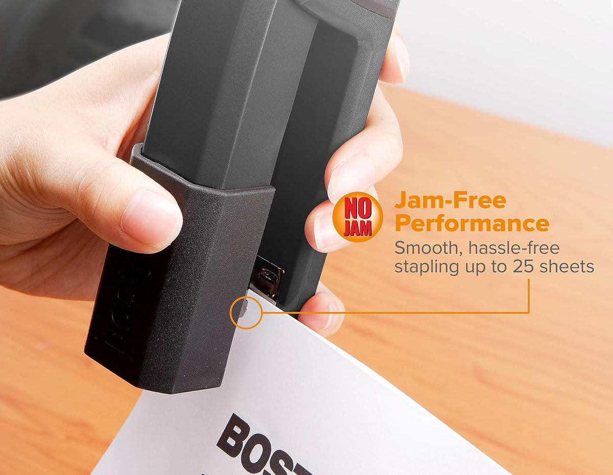 Bostitch Office Epic Metal 3 in 1 Stapler, 25 Sheet Capacity, Includes 210 Staples in Staple Storage Compartment & Integrated Remover