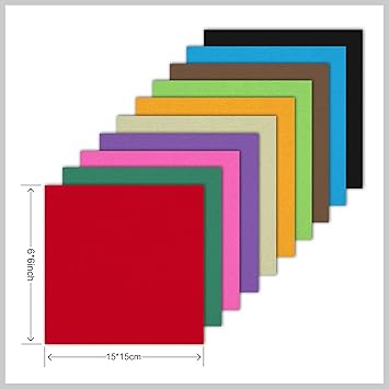 Origami Paper Double Sided Color - 200 Sheets - 20 Colors - 6 Inch Square Easy Fold Paper for Beginner