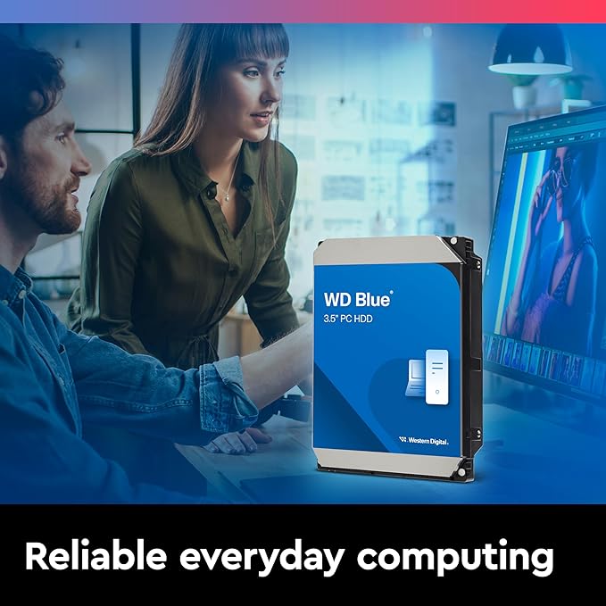 Western Digital 2TB WD Blue PC Internal Hard Drive - 7200 RPM Class, SATA 6 Gb/s, 256 MB Cache, 3.5" - WD20EZBX
