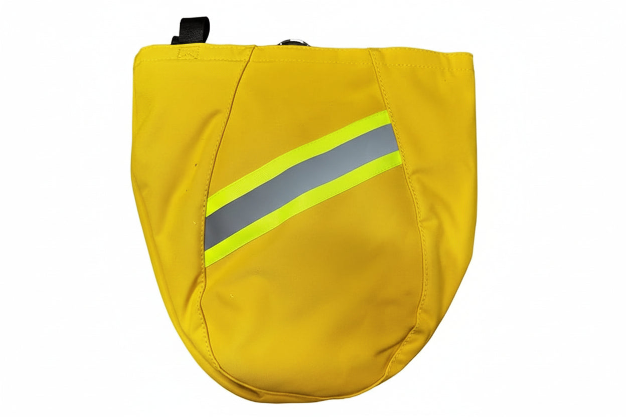 Heavy-Duty SCBA Mask Bag – Firefighter Respirator Bag with Multiple Pockets, Sleek Design, and Extra Storage, Yellow