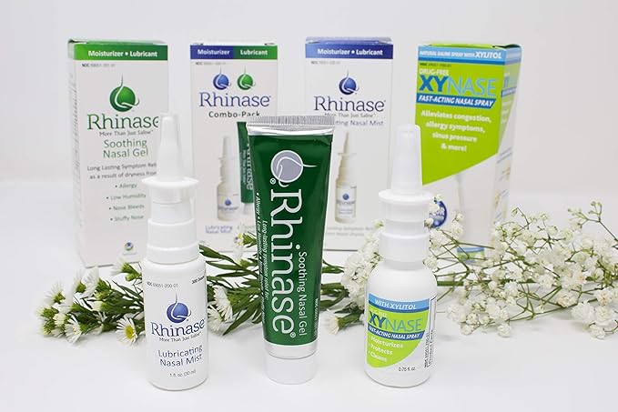 Rhinase Soothing Nasal Gel XL 60 g for Nasal Dryness from Allergy, Low Humidity, Nose Bleeds, Stuffy Nose...