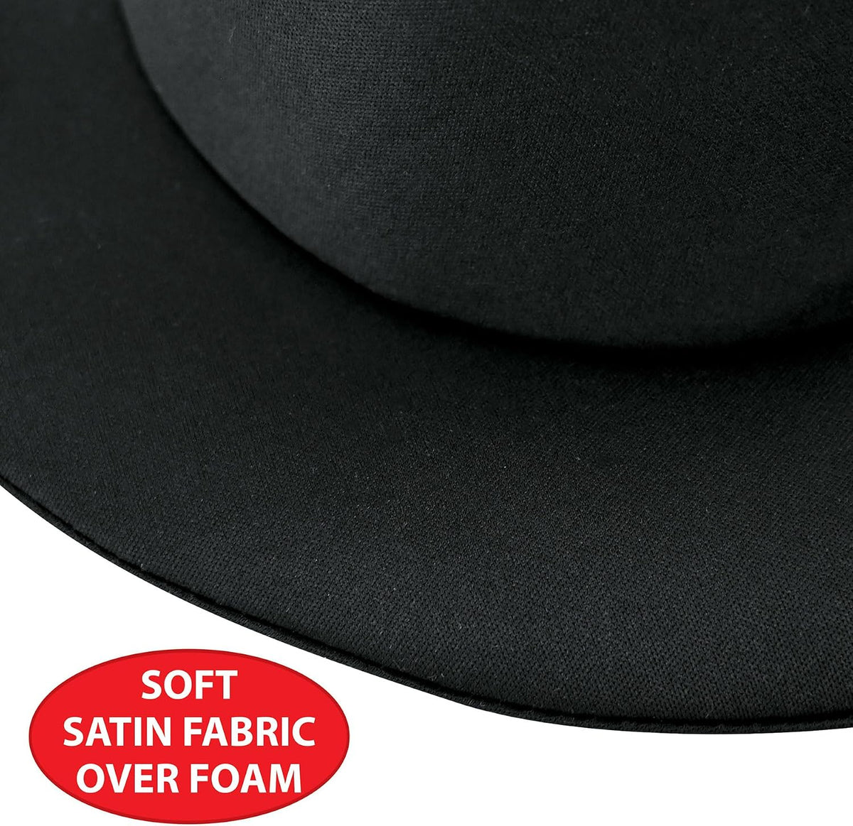 Beistle Satin-Soft Black Witch Hat – Pointed Halloween Costume Headwear, Satin-Covered Foam Wizard Accessory for Cosplay, Theatrical Performances, Haunted Events and Trick-or-Treat, Adult Size