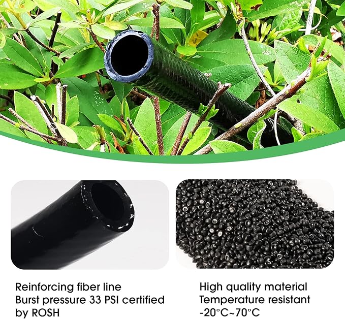 40 FT 12 inch Drip Irrigation Tubing Main Line Hose Tube for Garden Irrigation System