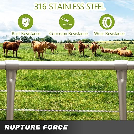500FT 304 Stainless Steel Cable, Stainless Steel Decking Railing 316 inch with 7 x 19 Strand Construction, 3700lbs Breaking Strength Marine Grade for Rail, Deck, Clothesline and DIY Balustrade