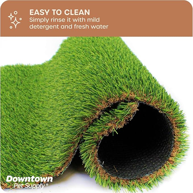 Downtown Pet Supply Replacement Dog Potty Grass, 16 x 20 - Washable Synthetic Grass Pad for Dogs, Suitable as Indoor or Outdoor Grass Pee Turf - Dog Housebreaking Supplies
