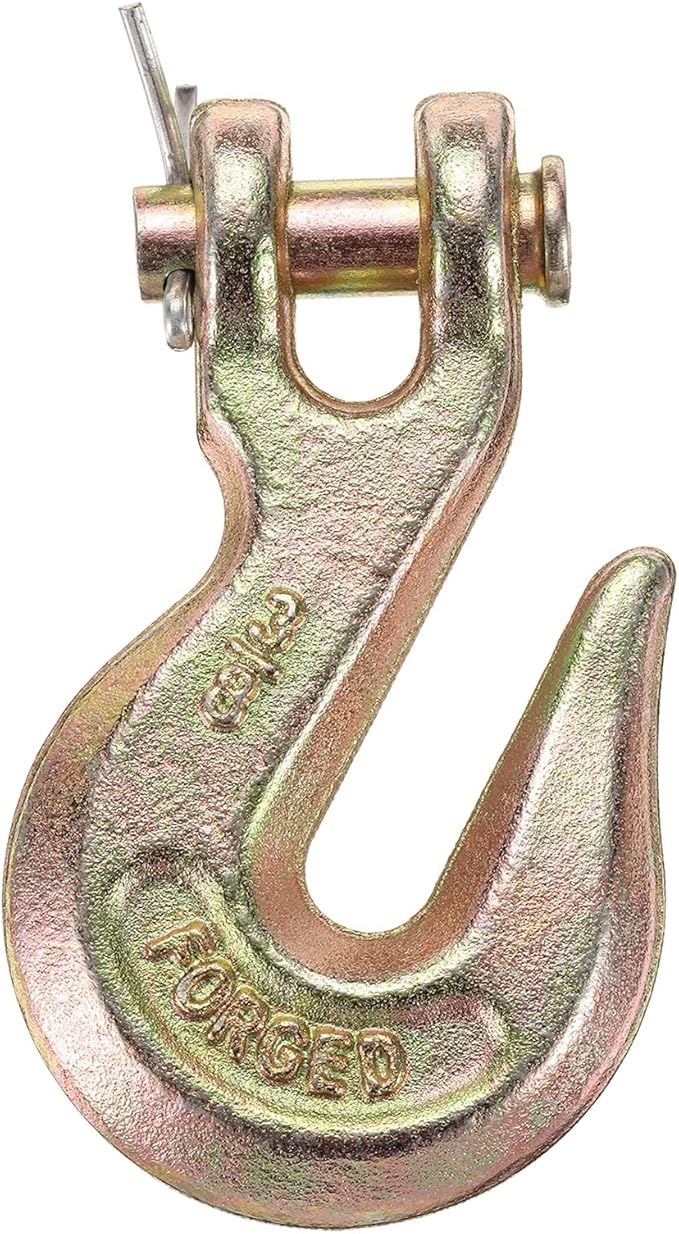 uxcell 38" Clevis Grab Hook, G70 Carbon Steel Transport Safety Chain Hooks, Clevis Grab Hooks for Rigging Deck Receiver Hitches Trailer Wiring
