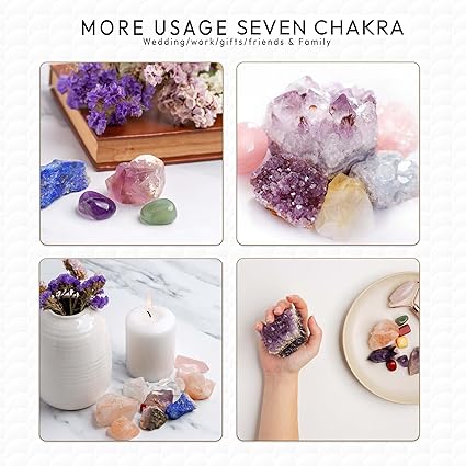 Seven Chakra Crystal, Assorted Crystals, Raw Crystals Bulk, Crystal Rock, Bulk Crystals, Quartz Crystals, Large Crystals, Reiki Gemstones, Rocks and Crystals - Crystals and Healing Stones 1 LB