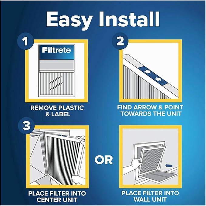 Filtrete 12x20x1 AC Furnace Air Filter, MERV 11, MPR 1000, Micro Allergen Defense, 3-Month Pleated 1-Inch Electrostatic Air Cleaning Filter, 2 Pack (Actual Size 11.81x19.81x0.81 in)