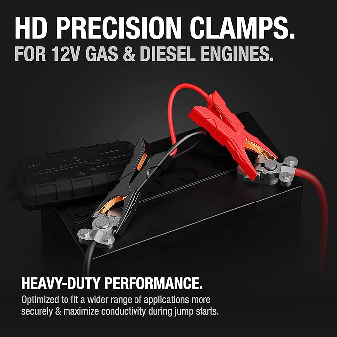 NOCO GBC003 Boost HD Precision Battery Clamps for GB20, GB40, GB50, and GBX45 UltraSafe Lithium Jump Starters