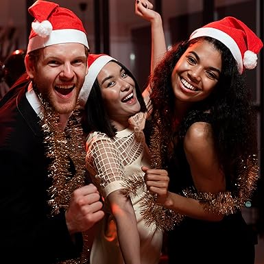 122448108pcs Santa Hats, Bulk Santa Hats for Adult, Red Classic Christmas Hats for Christmas party