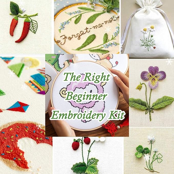 Rainbow Colors Embroidery Floss - Cross Stitch Threads - Friendship Bracelets Floss - Crafts Floss- Hand Embroidery Thread 25 Skeins Per Pack