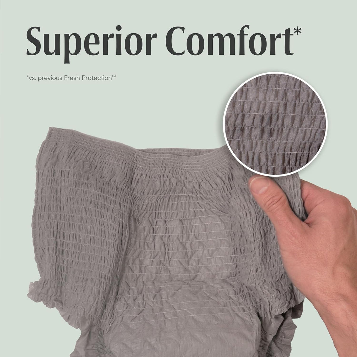 Depend Fresh Protection Adult Diapers, Incontinence Underwear for Men, Disposable, Maximum, Large, Grey, 17 Count, Packaging May Vary