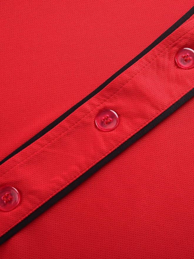 Baseball Jersey for Men Women Blank Sports Uniforms Button Down Plain Shirts Short Sleeve