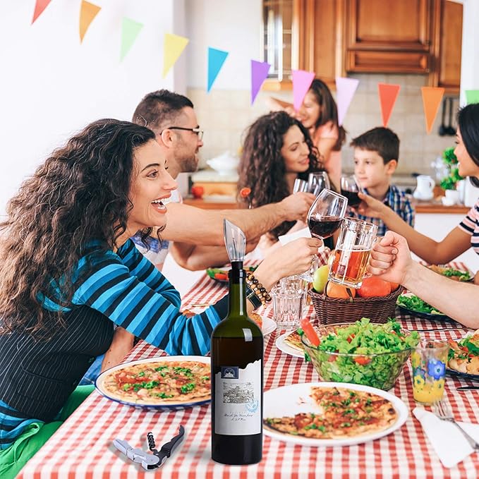 Waiter's Corkscrew, Wine Opener with Foil Cutter, Waiter's Friend, Professional Wine Key for Servers, Bottle Opener, Beer Opener, Wine Accessory (5 Pack)