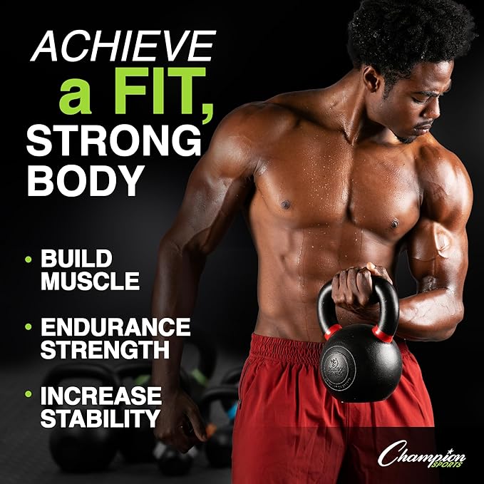 Champion Sports Iron Kettlebell