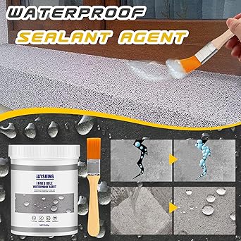 Super Strong Bonding Sealant - Invisible Waterproof Agent for Reliable Leak Repairs, Transparent Waterproof Insulating Adhesive for Wall Mending and Toilet Anti-Leak Coating,100g