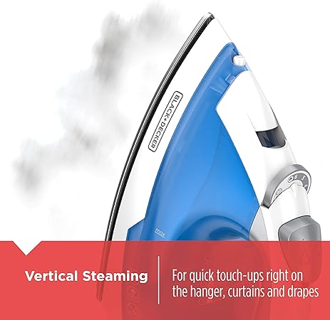 BLACKDECKER IR03V Easy Steam Compact Iron, Blue