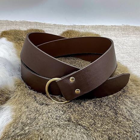 Medieval Belt Viking Belt for Men Renaissance Accessories Leather Ring Knight Belt Ren Faire Belt Cosplay Accessories