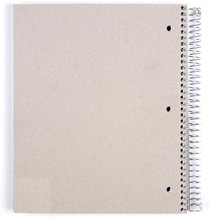 Mintra Office Durable Spiral Notebooks, 5 Subject (Arctic Ice, College Ruled 1pk)